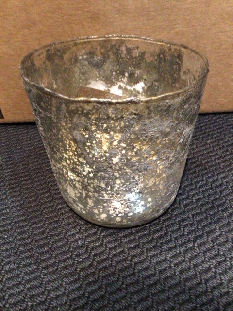 Mercury Glass Candle Holder