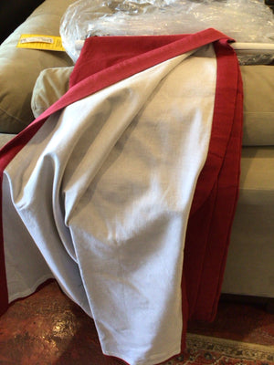 Red Polyester Lined Draperies/Curtains