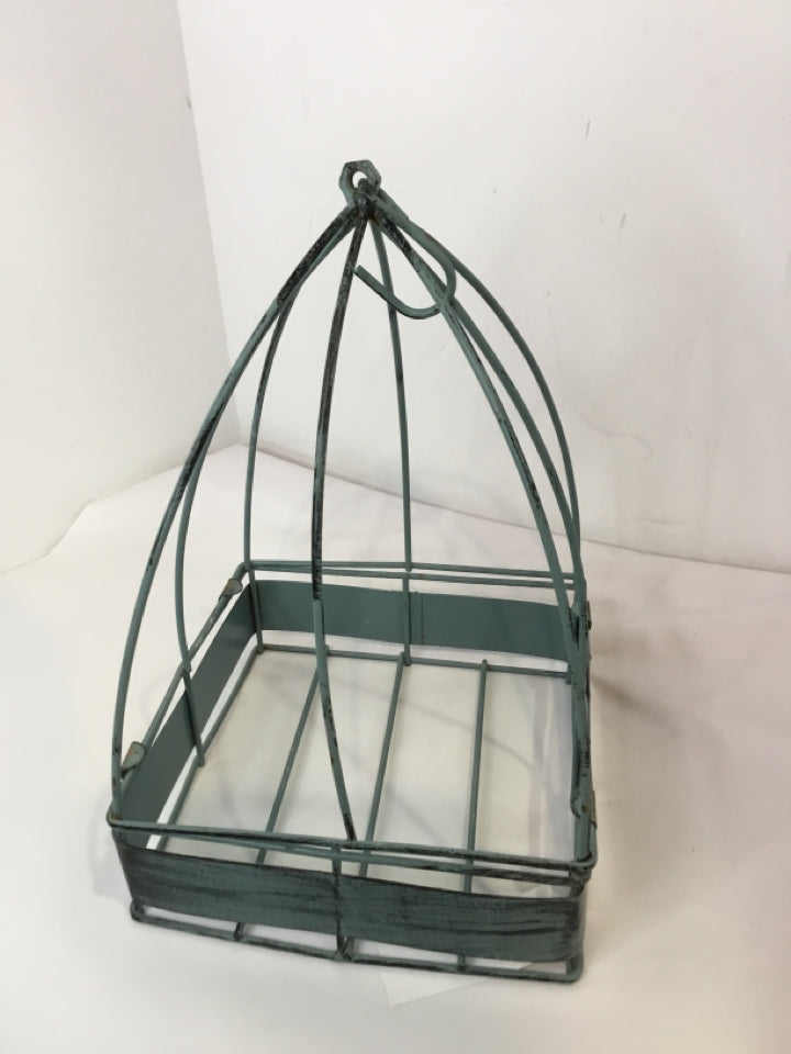 Aqua Metal Bird Cage