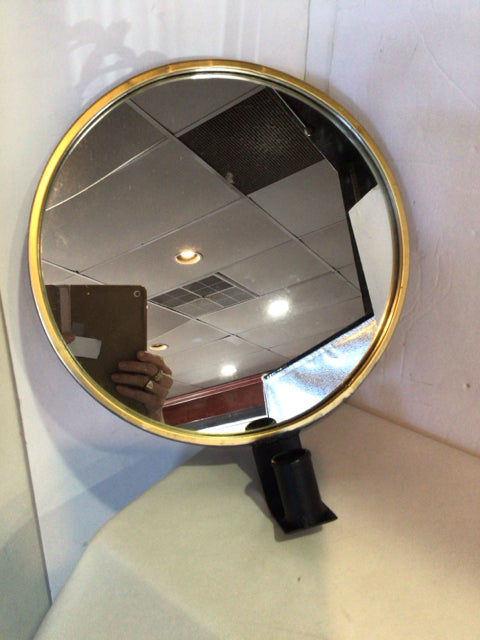 Mirror Gold/Black Round Mirror