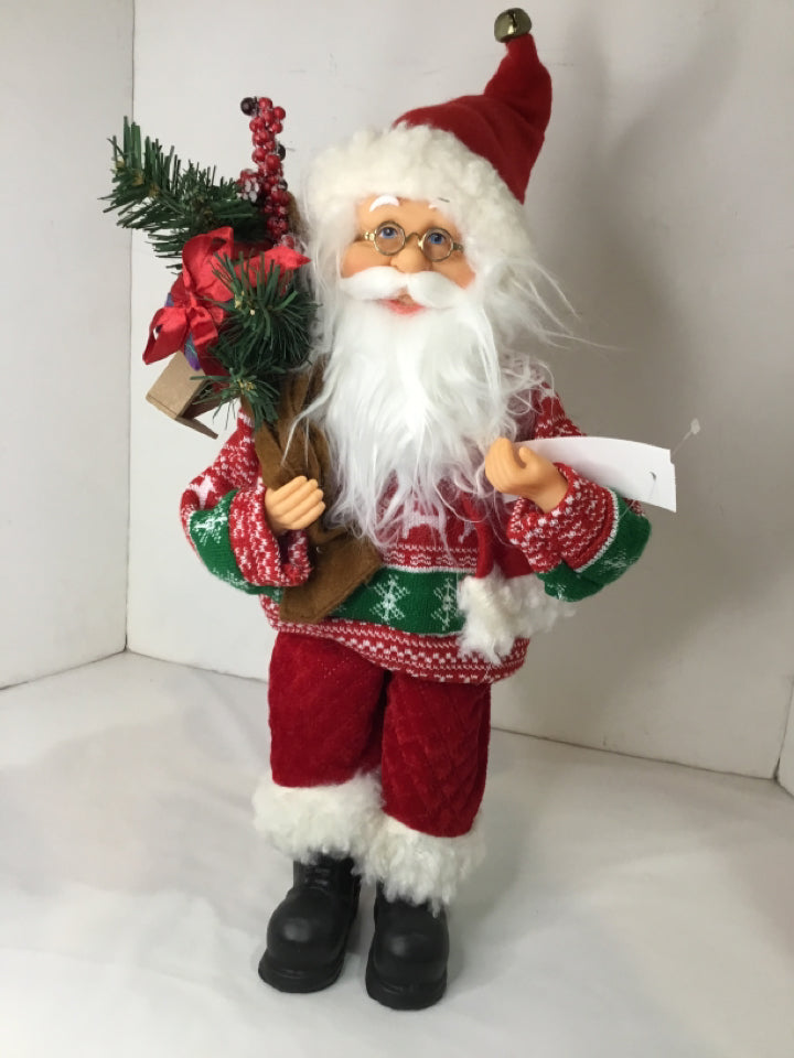 Red/white Santa Holiday Item