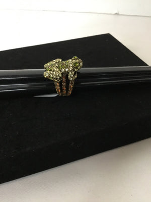 Green Rhinestone Ring