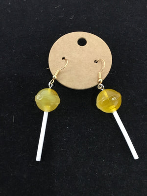 Acrylic Yellow Earrings