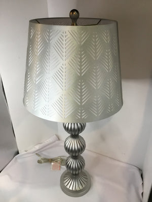 Silver Resin Lamp