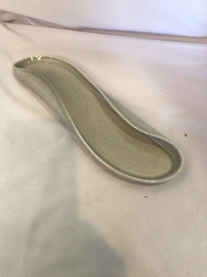 Russell Wright Gray Ceramic Celery Tray