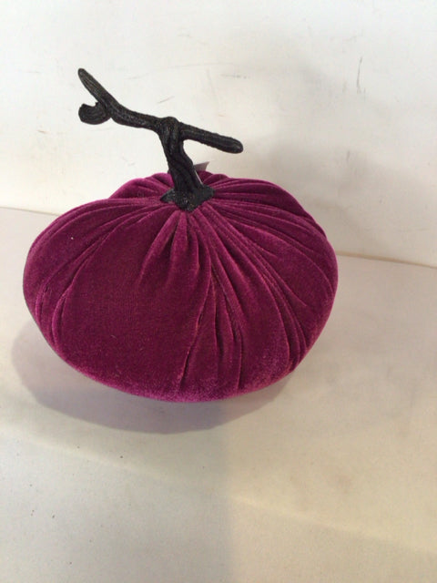 Fall Purple Fabric Pumpkin Holiday Item