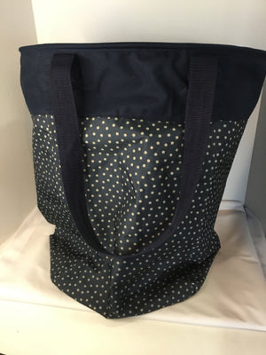 Thirty One Collapsible Blue/White Vinyl Basket