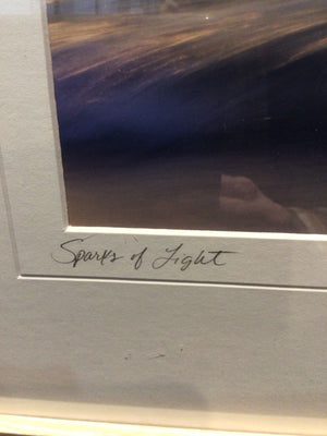 Signed Gray/blue Framed Art