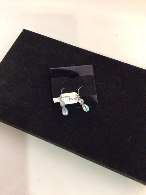 Blue Aquamarine Earrings
