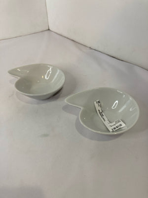 Modern White Porcelain Pair Bowl Set