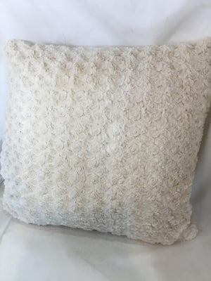 Better Homes Cream Faux Fur Pillow