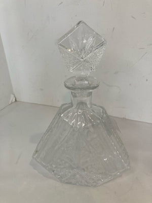 Cut Glass Triangle Decanter