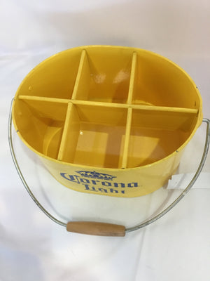 Yellow/Blue Metal Utensil Caddy