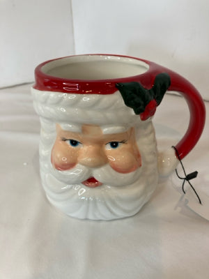 Christmas Red/white Ceramic Mug Santa Holiday Item
