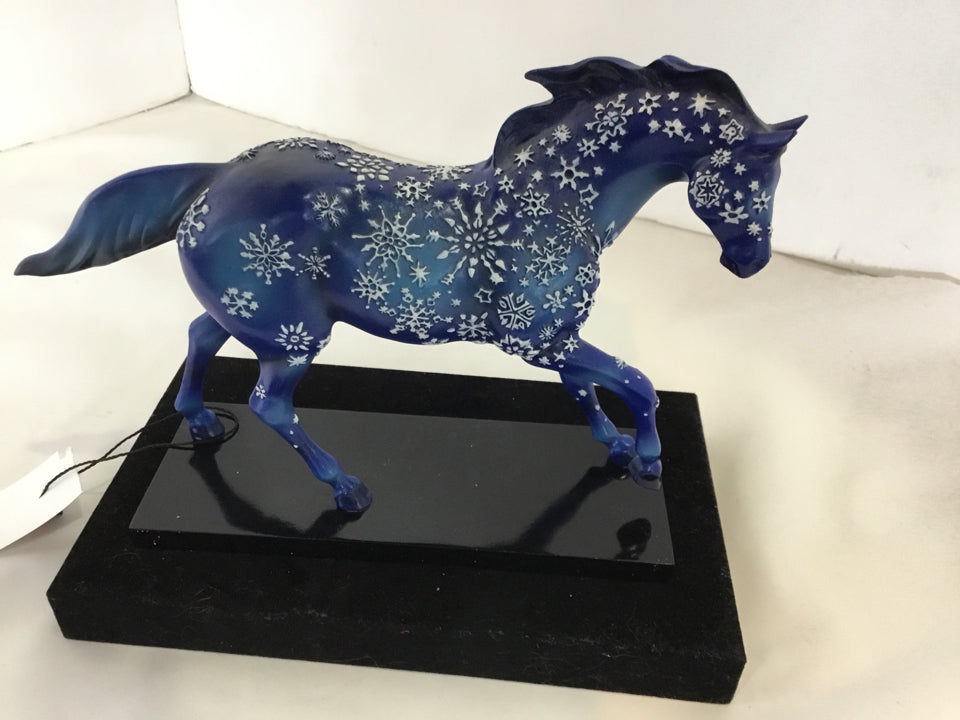 Multi-Color Horse w/Box Figurine