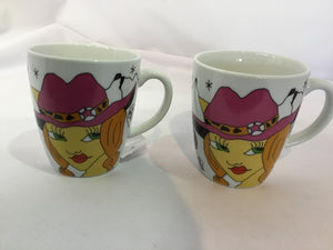 Ritzenhoff Pair White/Multi Mug Set