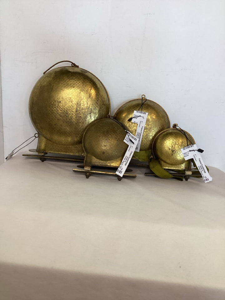 Vintage Musical Gold Brass Bells Instrument