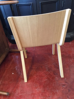 89X4JLWR 2 Modern Mid-Century Oak Chair