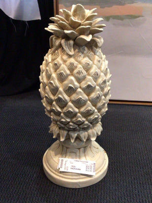 Cream Resin Pineapple Statue