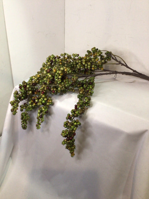 Green Berries Faux Flowers