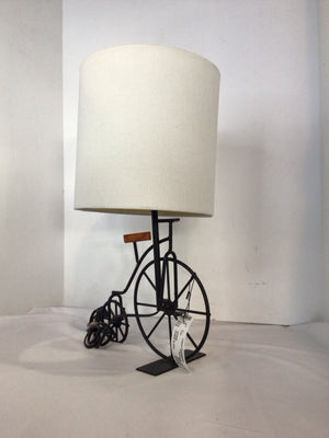 Black/White Metal Bicycle Lamp