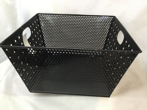 Square Black Metal Basket