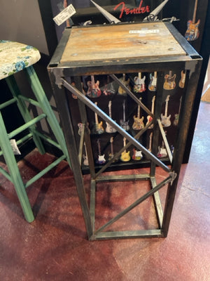 Rustic Brown Wood/Metal Plant Stand