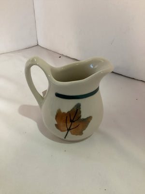 Hartstone Cream/Green Leaf Pitcher