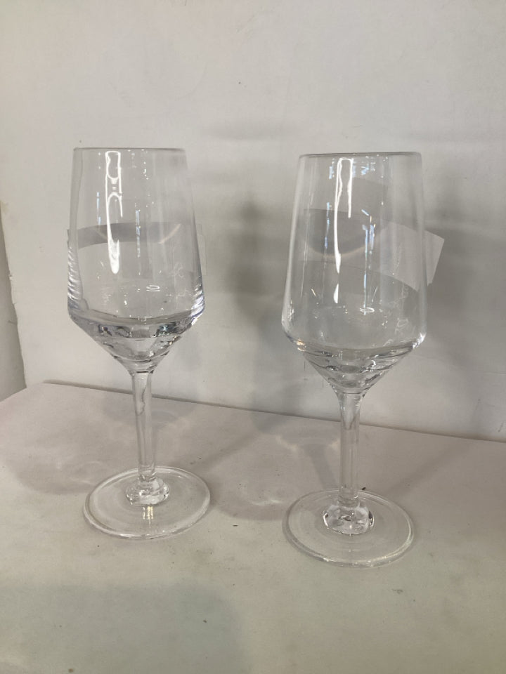 Simon Pierce Wine Clear Glass Pair Glasses