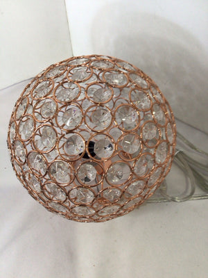 Table Copper Metal Round Lamp