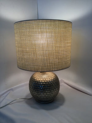 Silver Resin Lamp