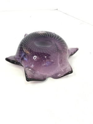 Art Glass Purple Glass Bowl