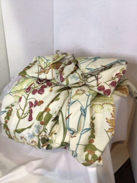 Tropical White/Multi Shower Curtain