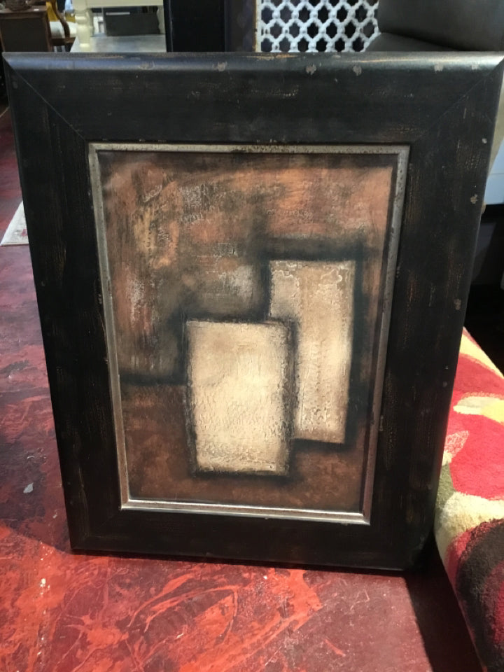 Ruth Wilson Cubism Bronze Framed Art