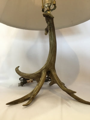 Brown Resin Horn Lamp