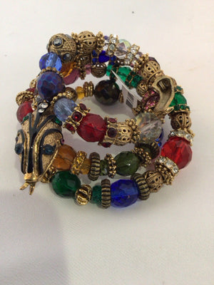 Multi-Color Snake Beads Bracelet