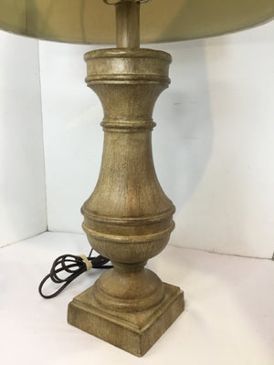Tan Wood Lamp