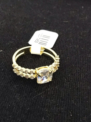 Gold Cubic Zirconia Ring