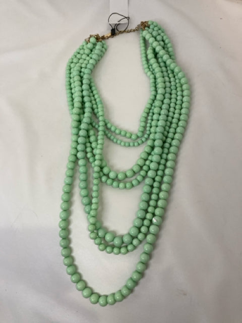 Plastic Green Beads Necklace