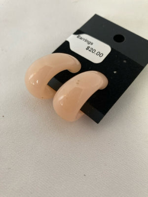 Pink Clip on Earrings