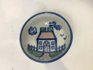 Gray/Blue Pottery Bowl