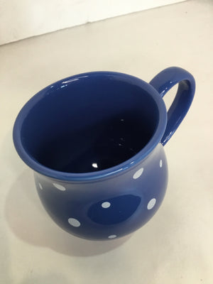 Temp-tations Blue/White Ceramic Polka Dot Mug