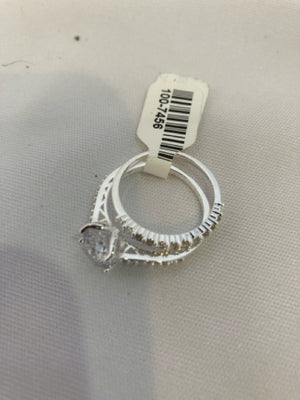 Clear Pair Cubic Zirconia Ring