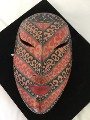 African Black/Red Wood Mask