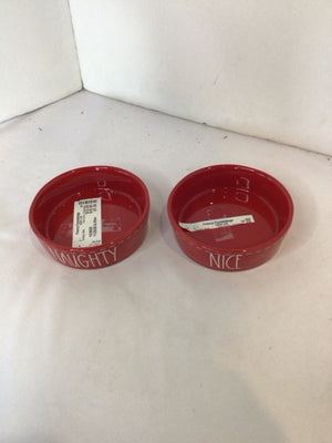 Rae Dunn Christmas Red Ceramic Bowl Holiday Item