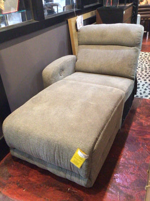 As Is Chenille Gray Chaise ASL-5440579