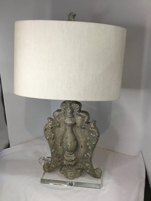 Gray Resin Lamp