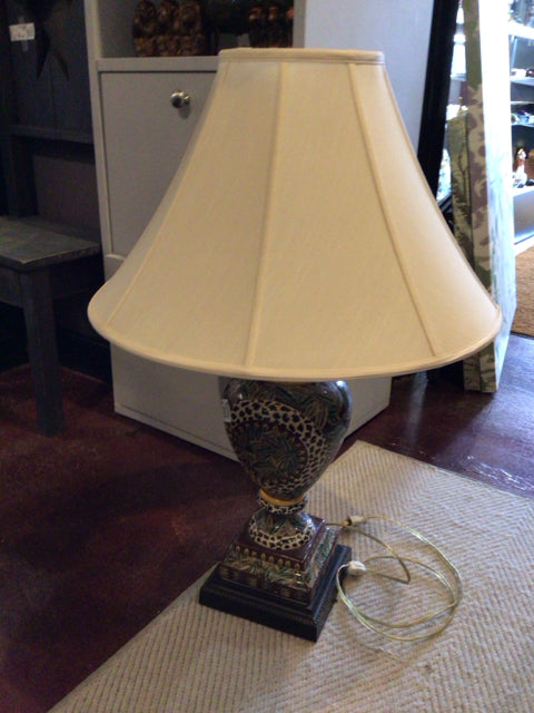 Tropical Red/Green Ceramic Lamp