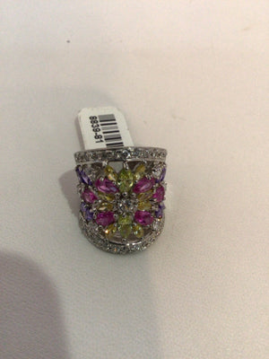 Multi-Color Rhinestone Ring
