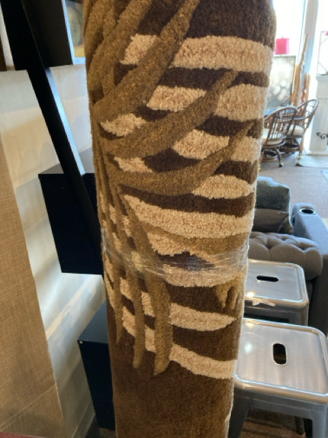 Wool Leaves Green/Brown Rug